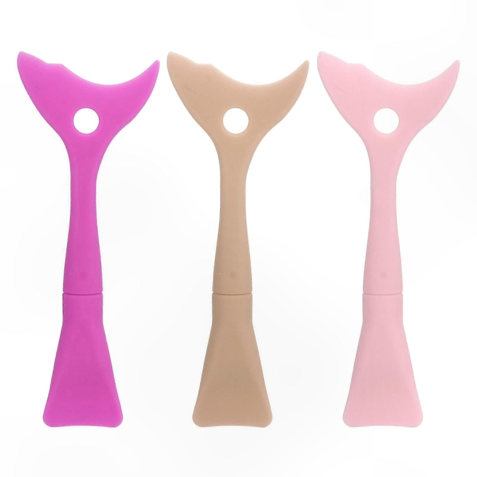 3-Pack Reusable Silicone Eye Makeup Stencils for Eyeshadow and Liner Application