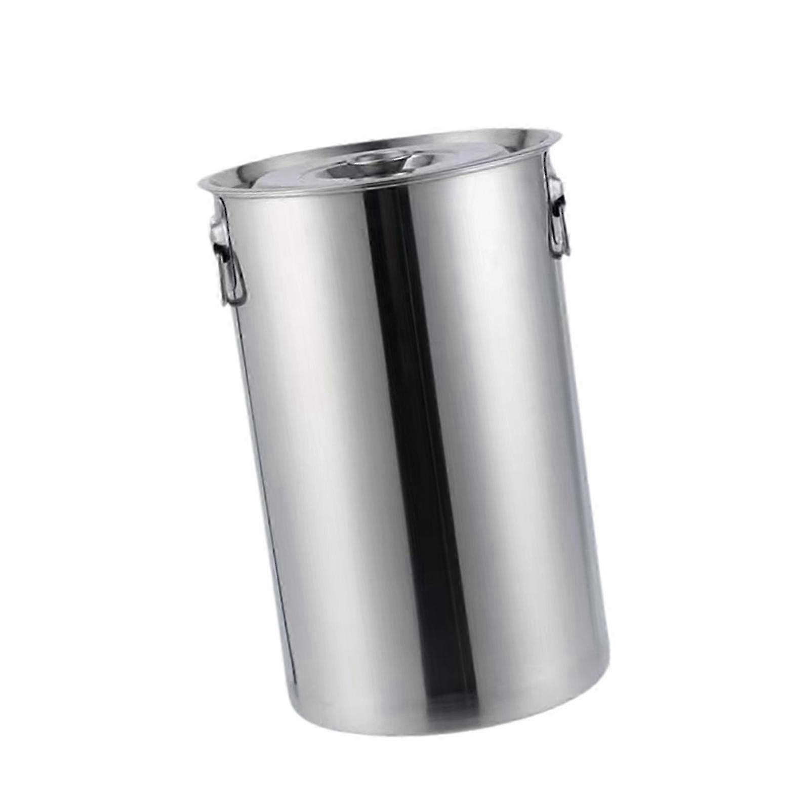 Stainless Steel Bucket With Lid Liquid Storage Container Easy To Clean Ice