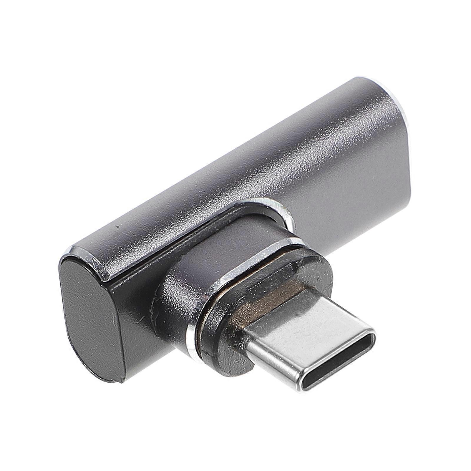 USB C Magnetic Adapter Right Angle Connector Head for Business People Traveling Pvc Magnetic Connection Gold Plated 1Set