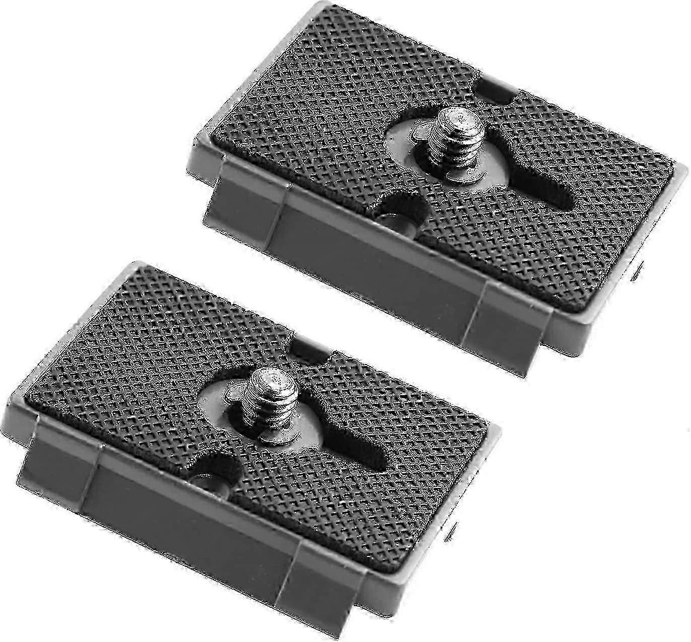 2 Pack Quick Release Camera Mount Plate Compatible with Manfrotto 200PL-14 RC2 Tripod Head, Secure & Easy to Use