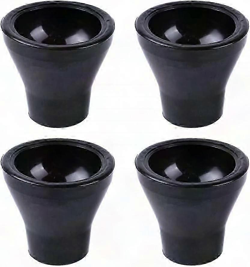 4-Pack Black Rubber Golf Ball Suction Cups for Golf Grips