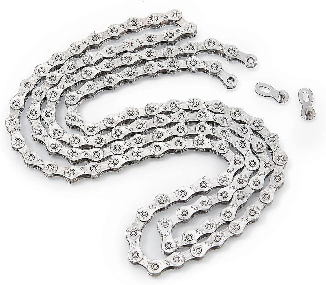10 Speed 116 Links Bicycle Chain, Silver,Gold (1/2x11/128-Inch) Compatible with 9 Speed  S