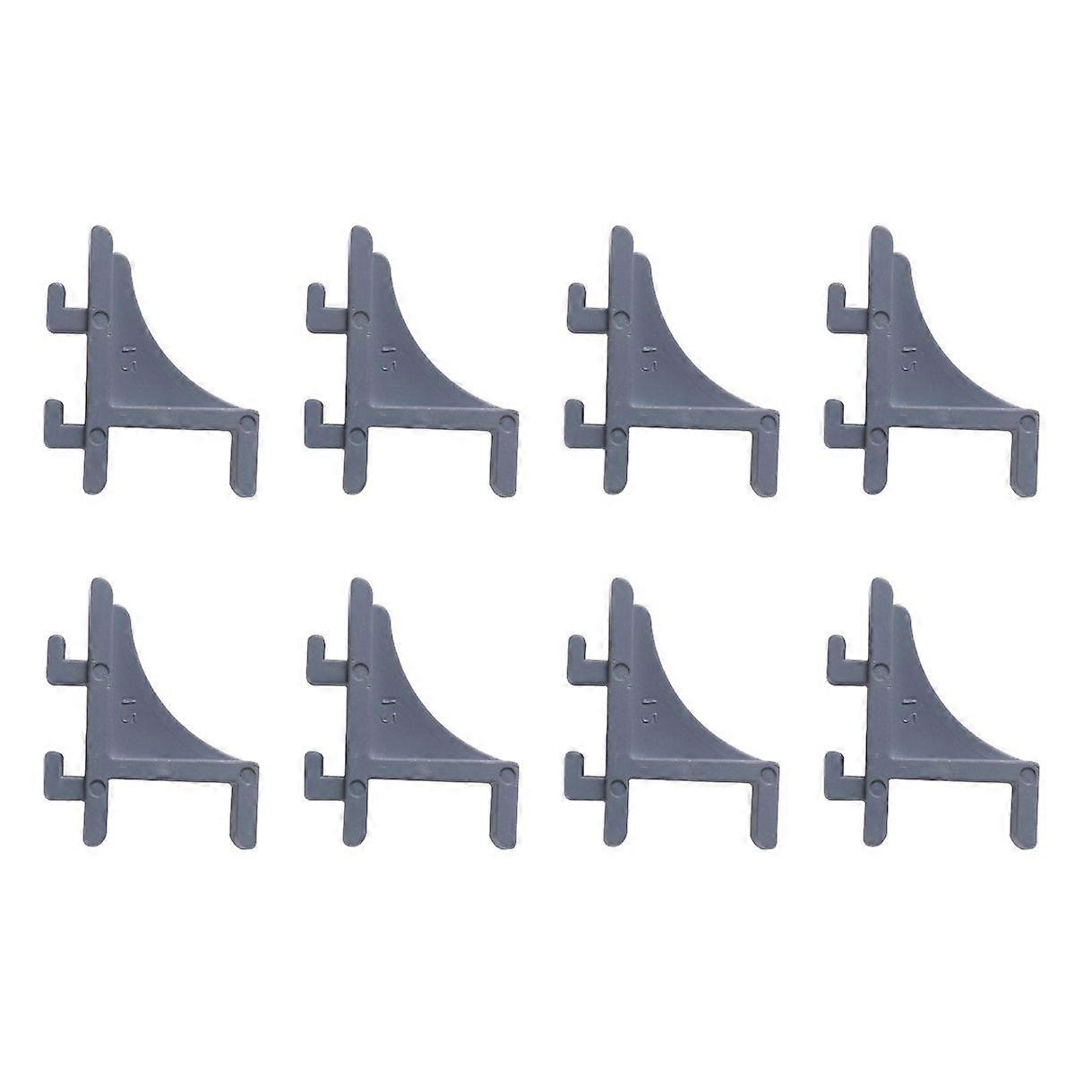 8Pcs Freezer Shelf Clips Refrigerator Support Hooks Cooler Shelf Brace Freezer Clips (Plastic Size 11)