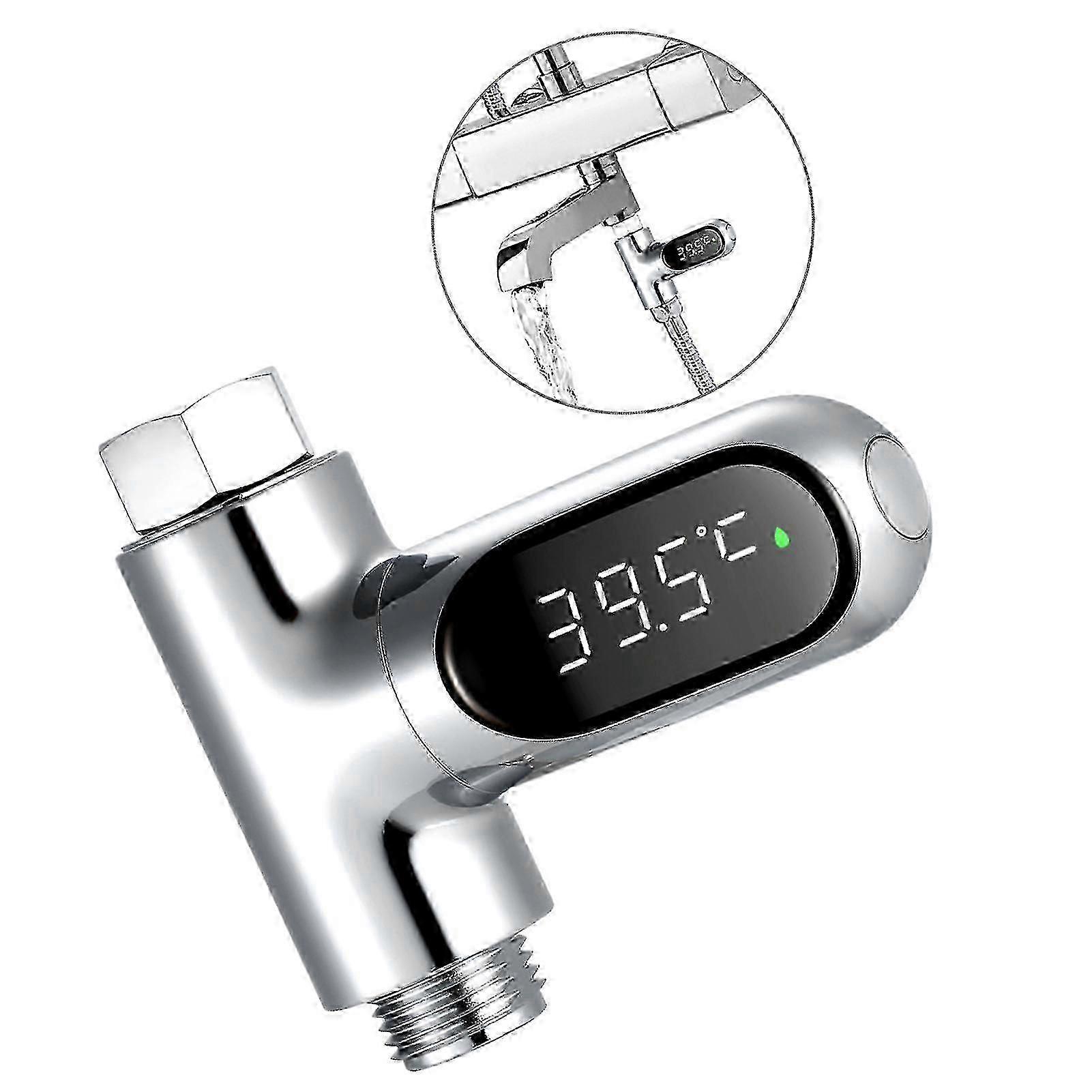 Thermometer,Led Digital Shower Temperature Display 0~100 Baby Bath ...