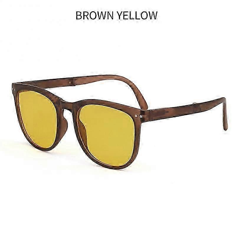 UV protection retro sunglasses for driving mirror foldable