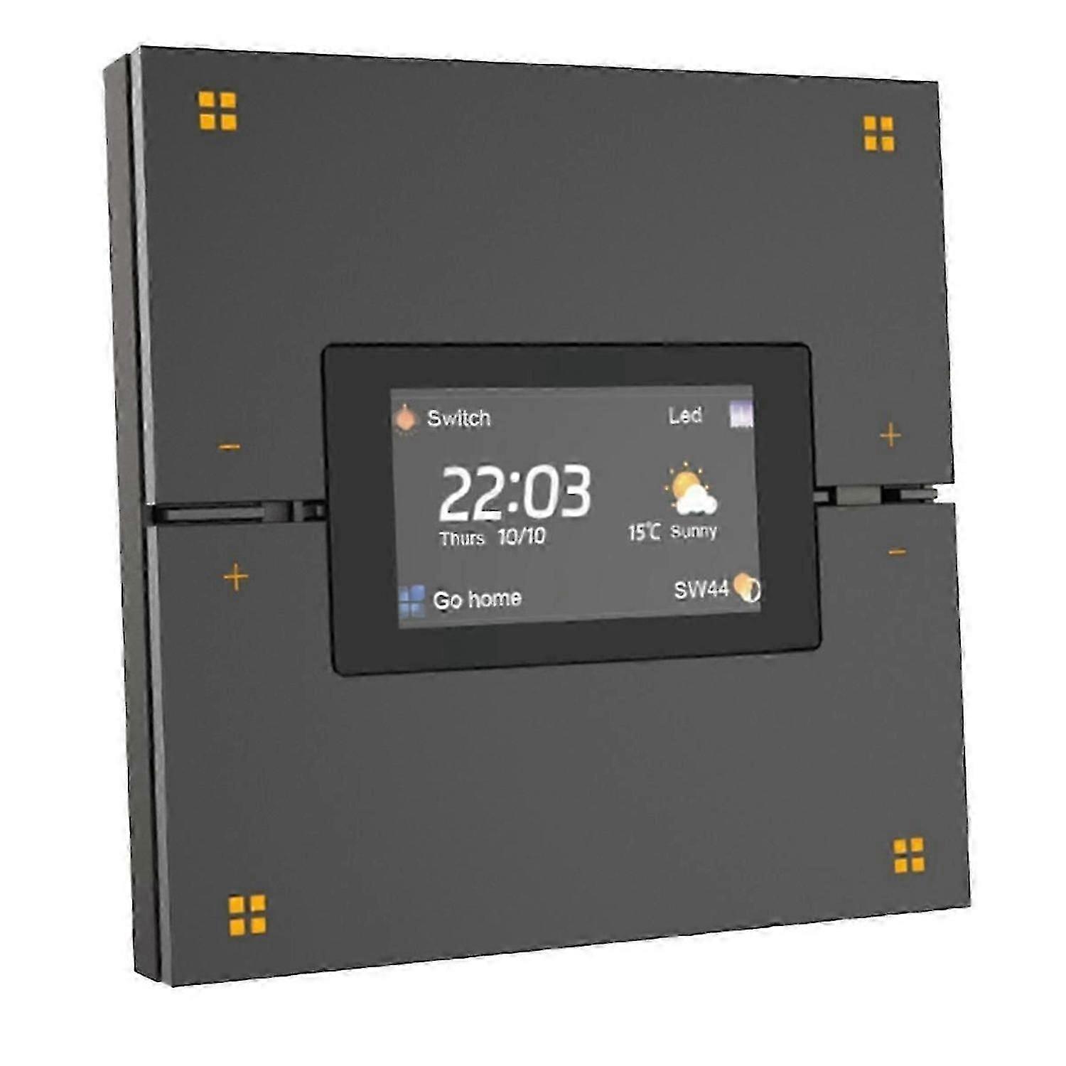 Tuya Smart Home 3.5-Inch Radar Human Body Sensor Push Button Screen Wall Switch Zigbee Smart Switch Cs