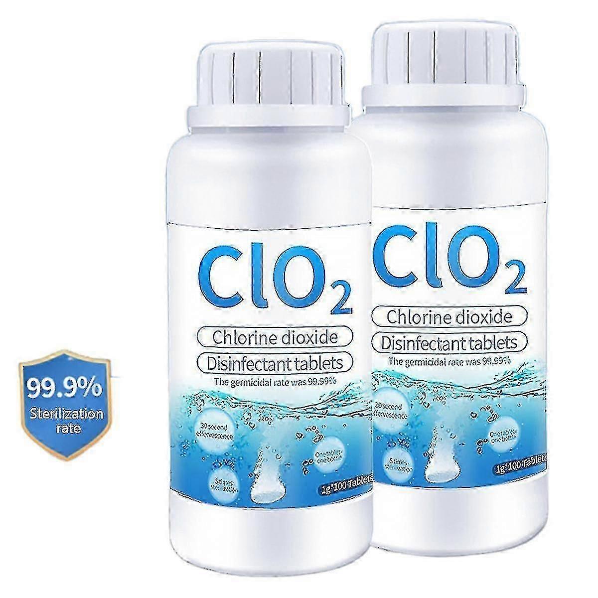200pcs Effervescent ClO2 Tablets for Water Treatment & Bacteria Controla