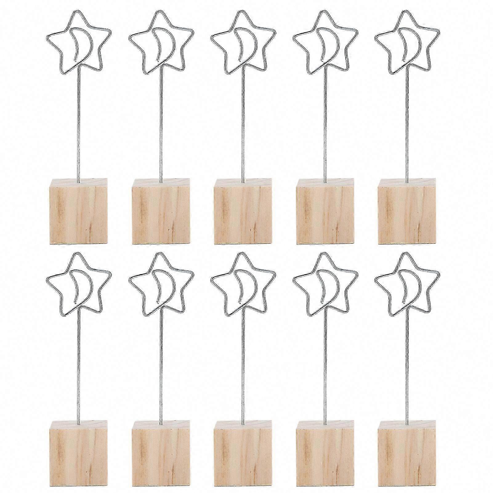 10Pcs Table Number Holders, Durable Bright Color, Stable Place Card Holder for Wide Application