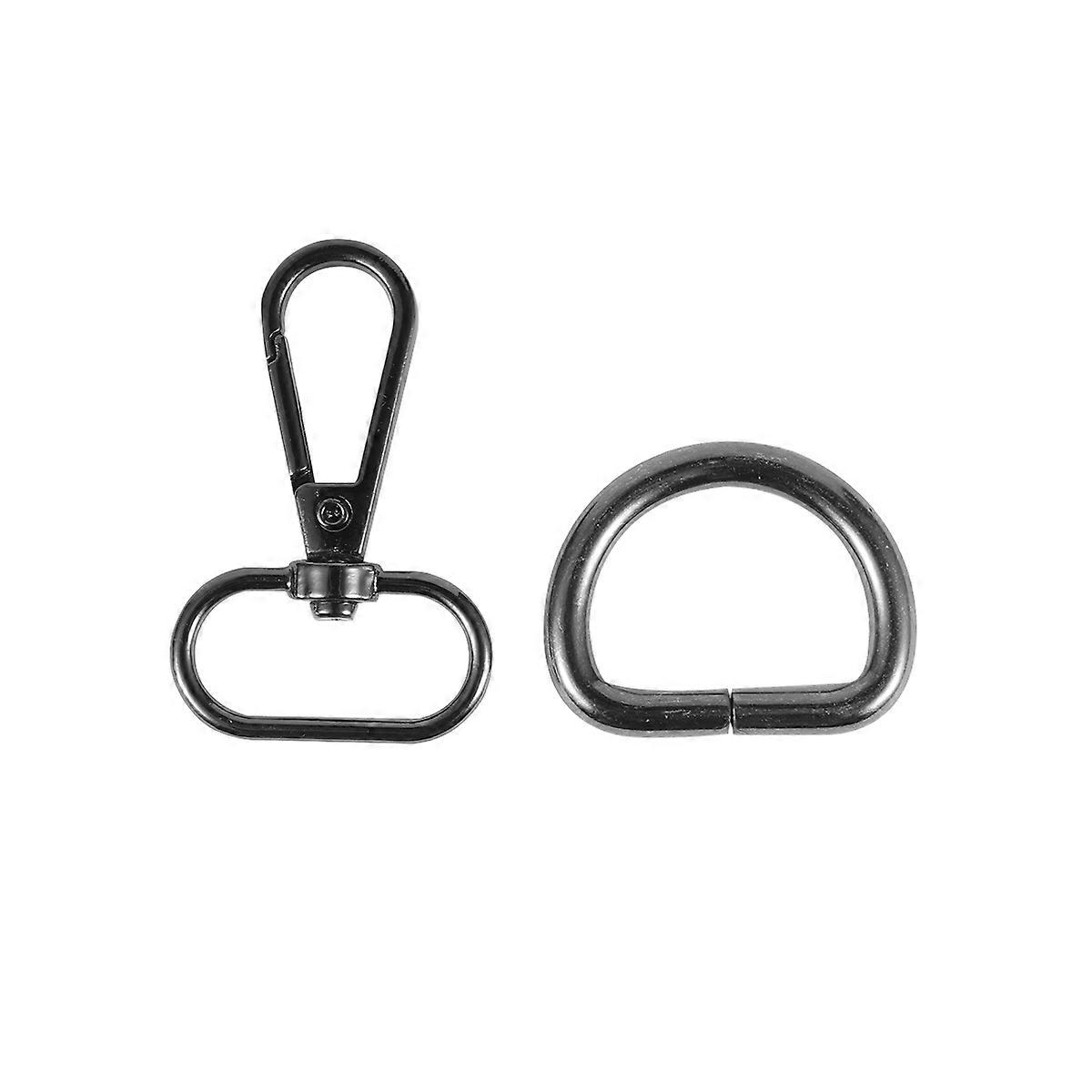 Sturdy Zinc Alloy Buckle for Key Use Lightweight and Portable 20PCS Black