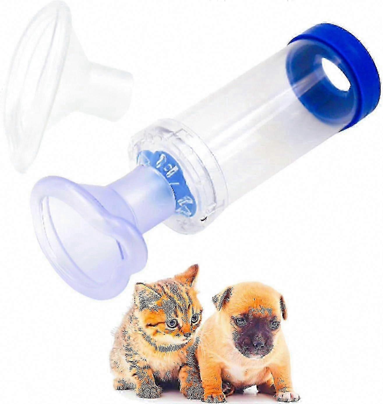 Inhaler Spacer for Small Pets, Cat-Friendly Aerosol Chamber Design
