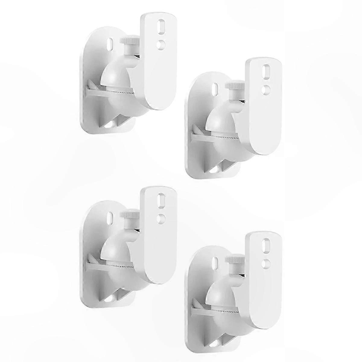 4-Pack Adjustable Speaker Mounts with Swivel and Tilt Functionality for Surround Sound Systems