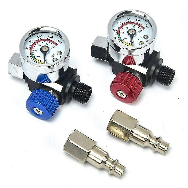 1 Set Spray Regulator: Precise Air Pressure Regulator With Gauge - Paint Sprayer Adjustment Valve For Air Compressor Pneumatic Tool
