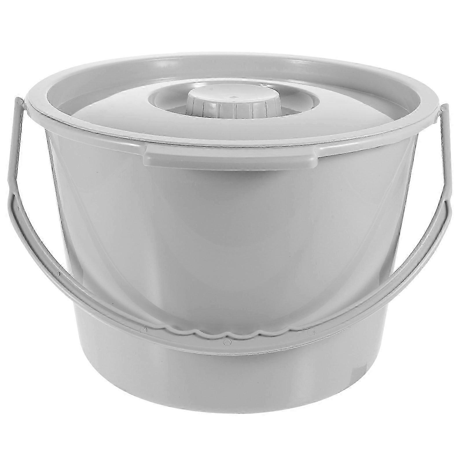 دلو مرحاض مريح ، يتميز بملاءمة آمنة وتحكم في الرائحة ، مناسب للمنزل