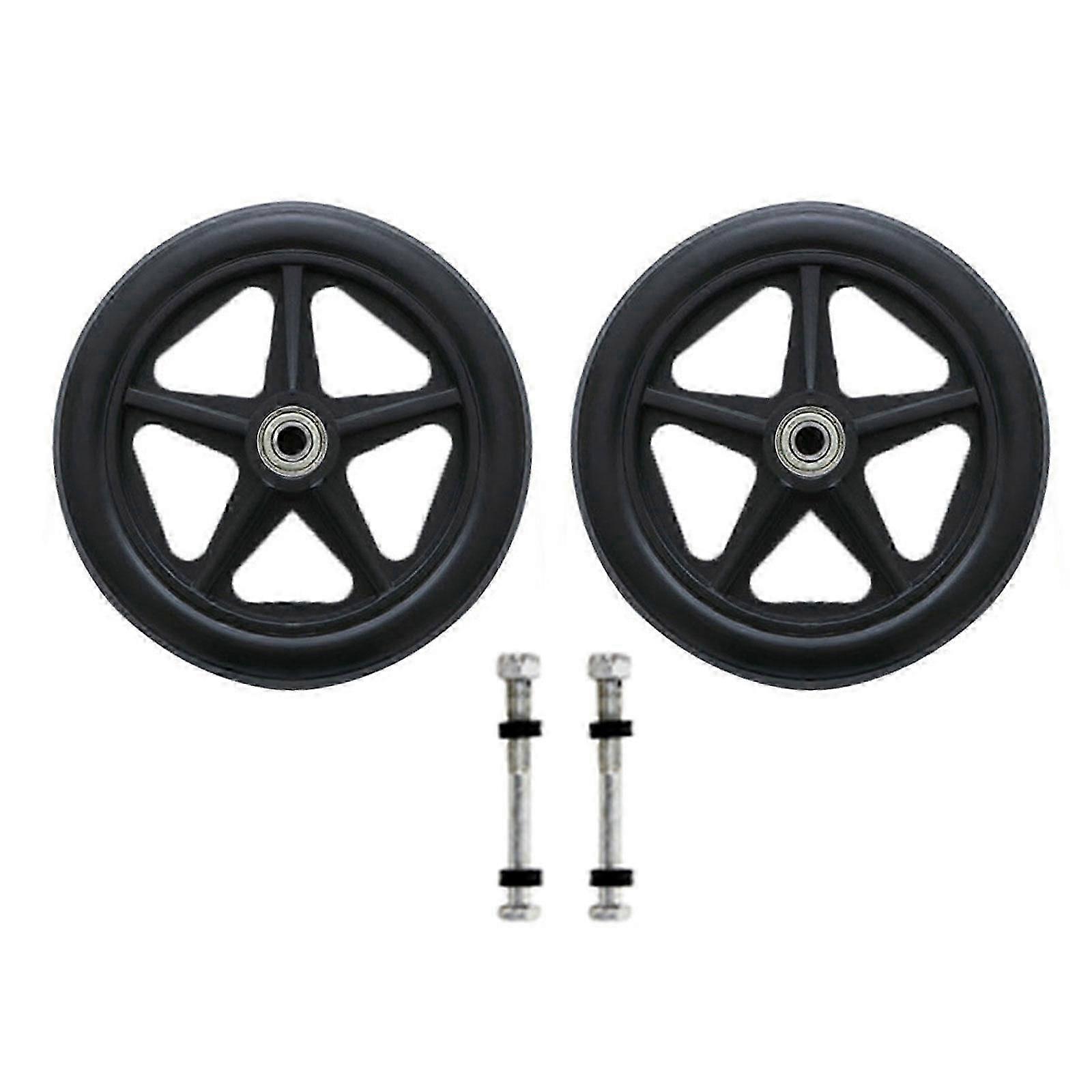 Universal front wheel for wheelchairs 2Pcs 6/7/8in solid tire replacement