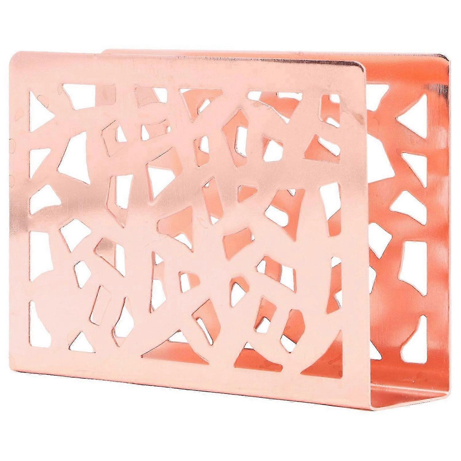 2025 Latest Model Upright Napkin Holder Iron Vertical Hollow Pattern Modern