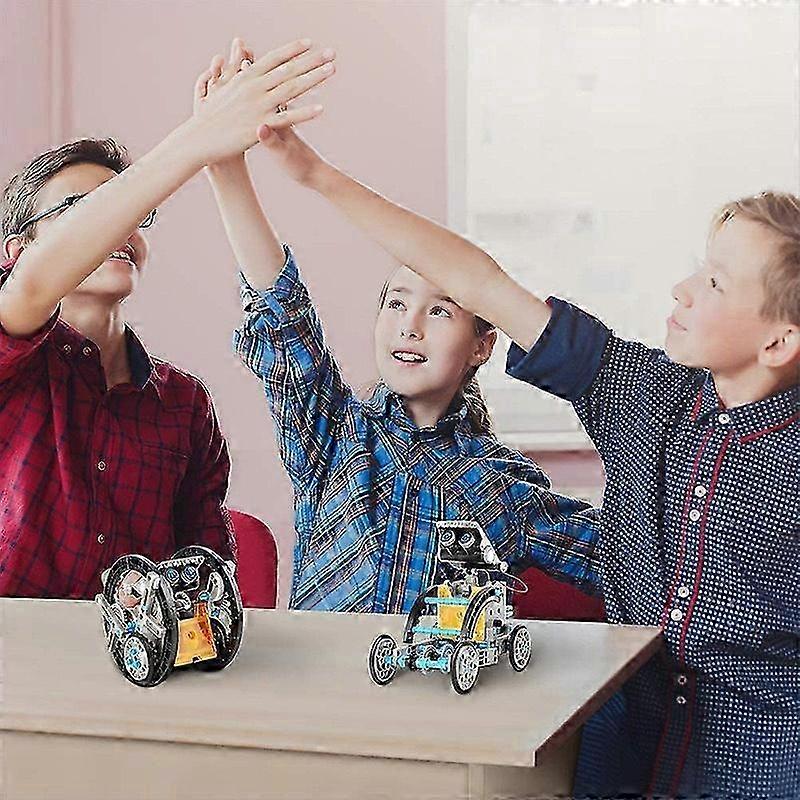 2025 12-in-1 Science Solar Robot Kit for Kids, STEM Education DIY Solar Building Toy Experiment Set