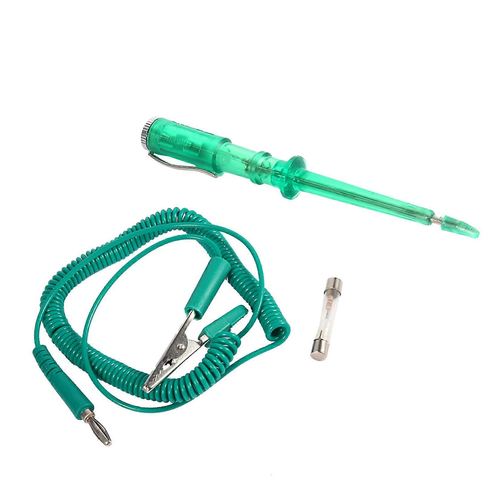 Auto Car Vehicle Circuit Tester DC 6V 12V 24V Light Bulb Voltage Test Pen Pencil Green