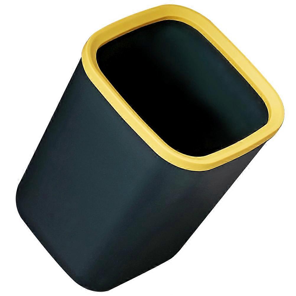 Square Trash Can Plastic Bin for Home Use Large Capacity