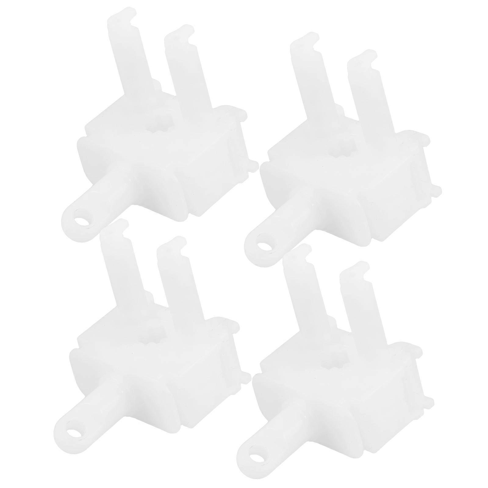 Vertical Blind Wand Control Replacement for Window 4Pcs White Plastic Repair Kit
