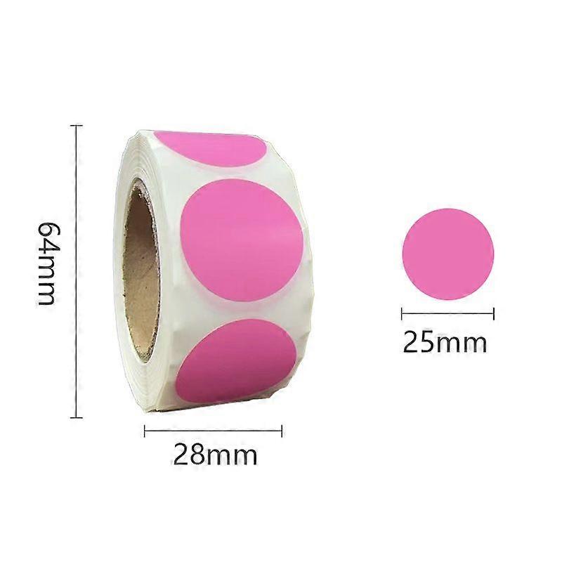 500 25mm round stickers, round thermal labels for parties, birthdays, and weddings.