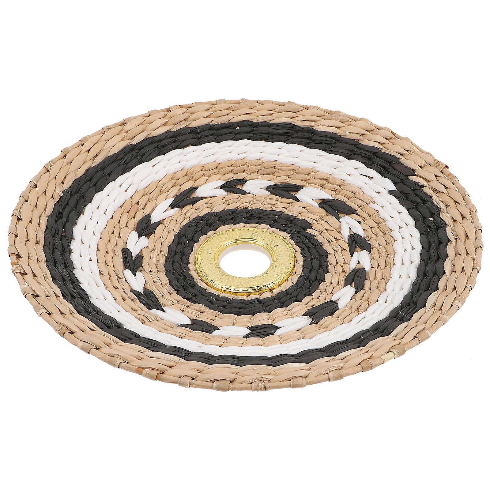 Small Lampshade E27 Socket Lamp Shade for Decor 2Pcs Light Brown Woven Lamp Cover