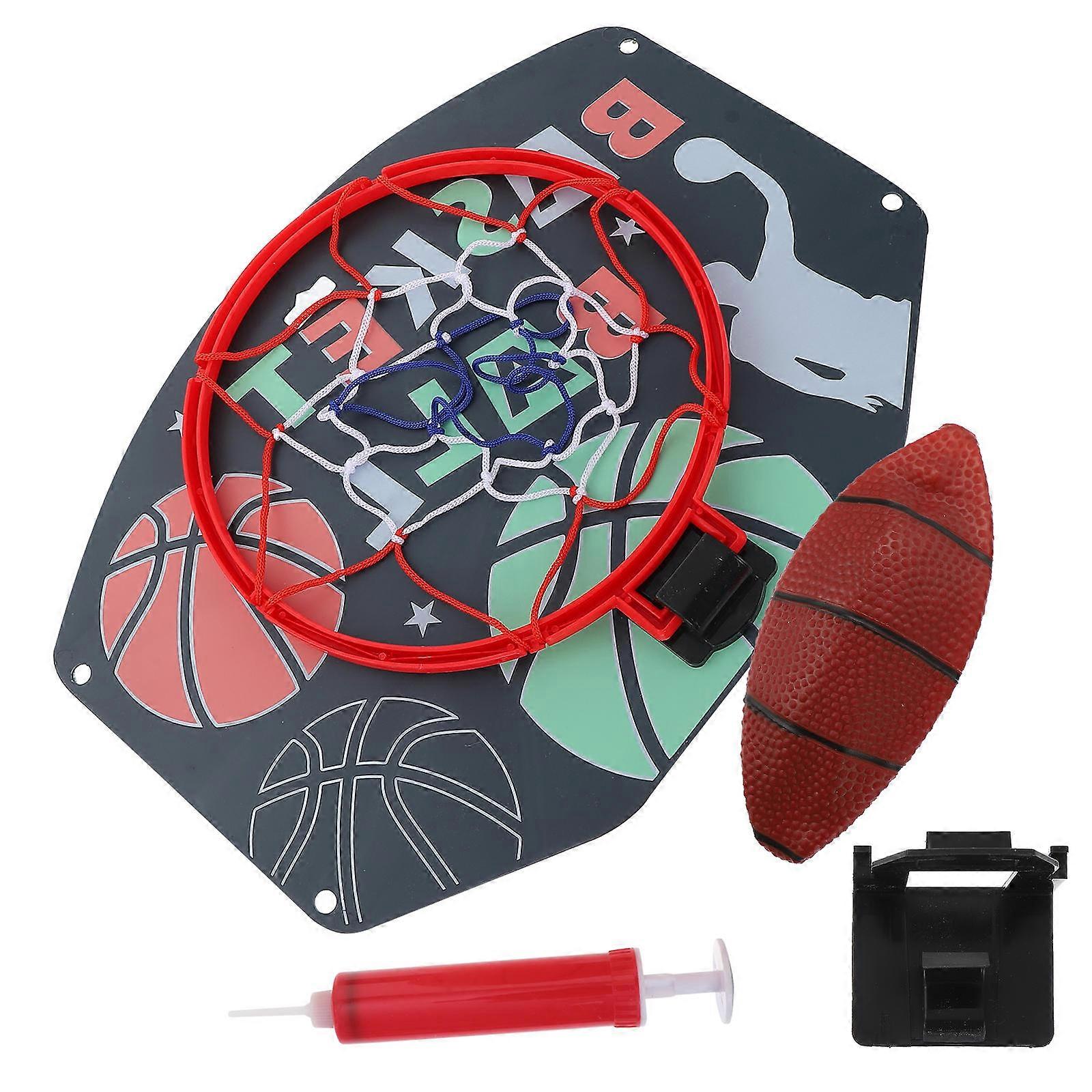Indoor Basketball Toys Children Basketball Toys Plastic Assorted Color Promote Family Relationship 1Set