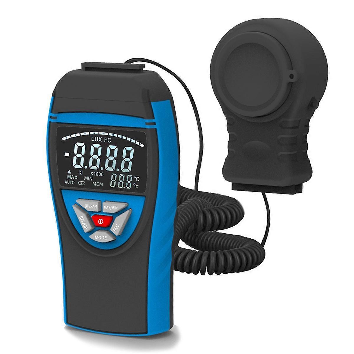 Portable Design Digital Illuminance Meter, Range 1-400,000 Lux
