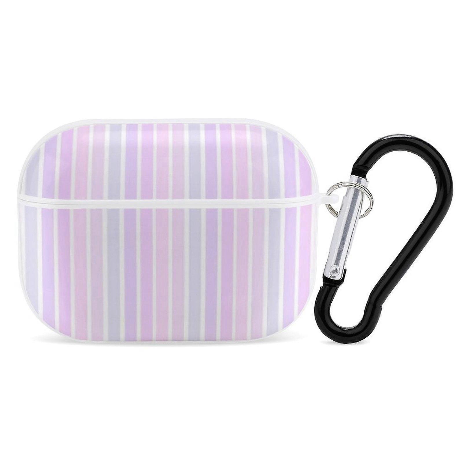 Striped Case for compatible with Airpods Pro, AirPod 3 Case for Women, compatible with Airpods Pro Generation Case, Support Wireless Charging