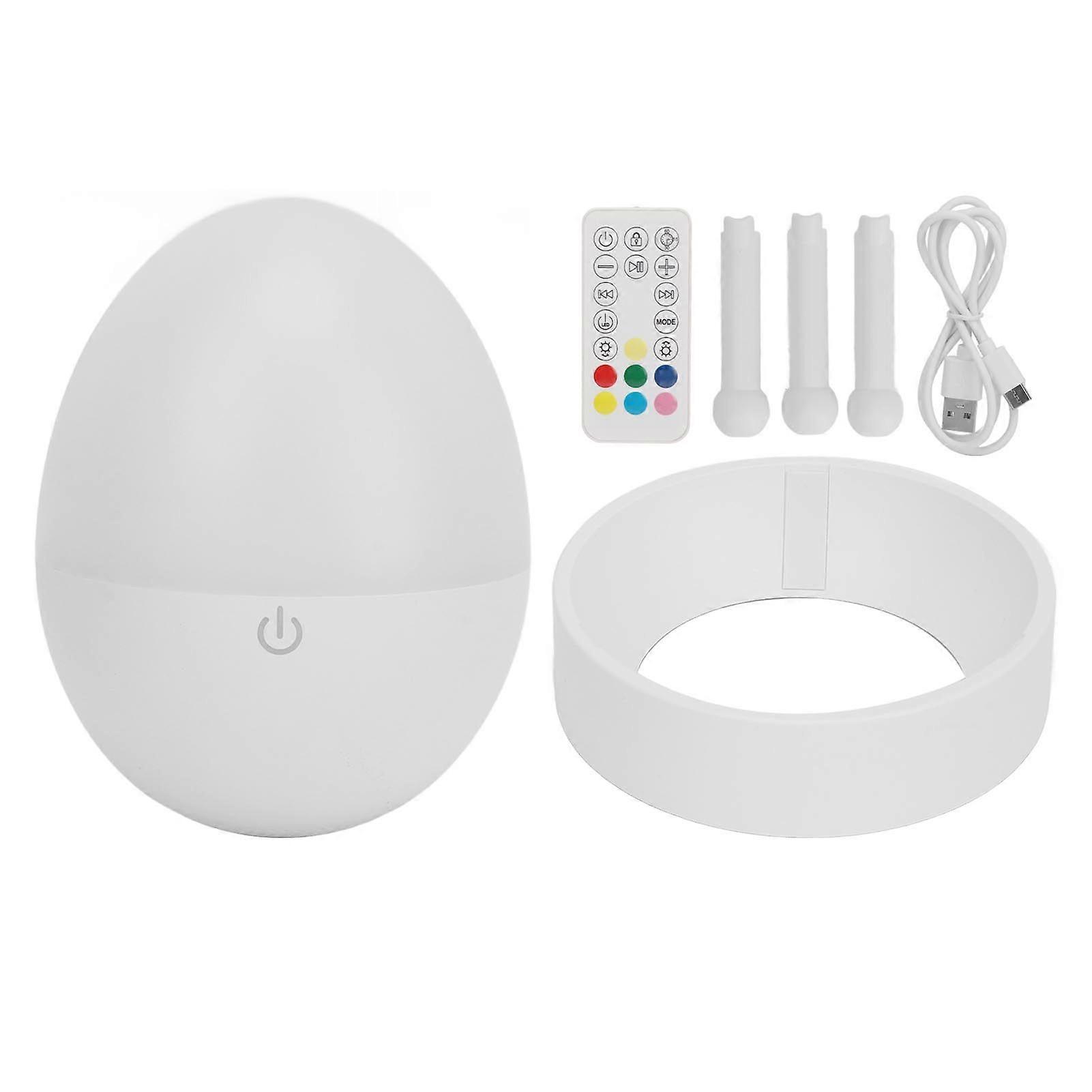 White Noise Sleeping Machine White with Remote Control Intelligent Colorful Lighting Rechargeable Auto Off Timer 20 Voices White Noise Soother