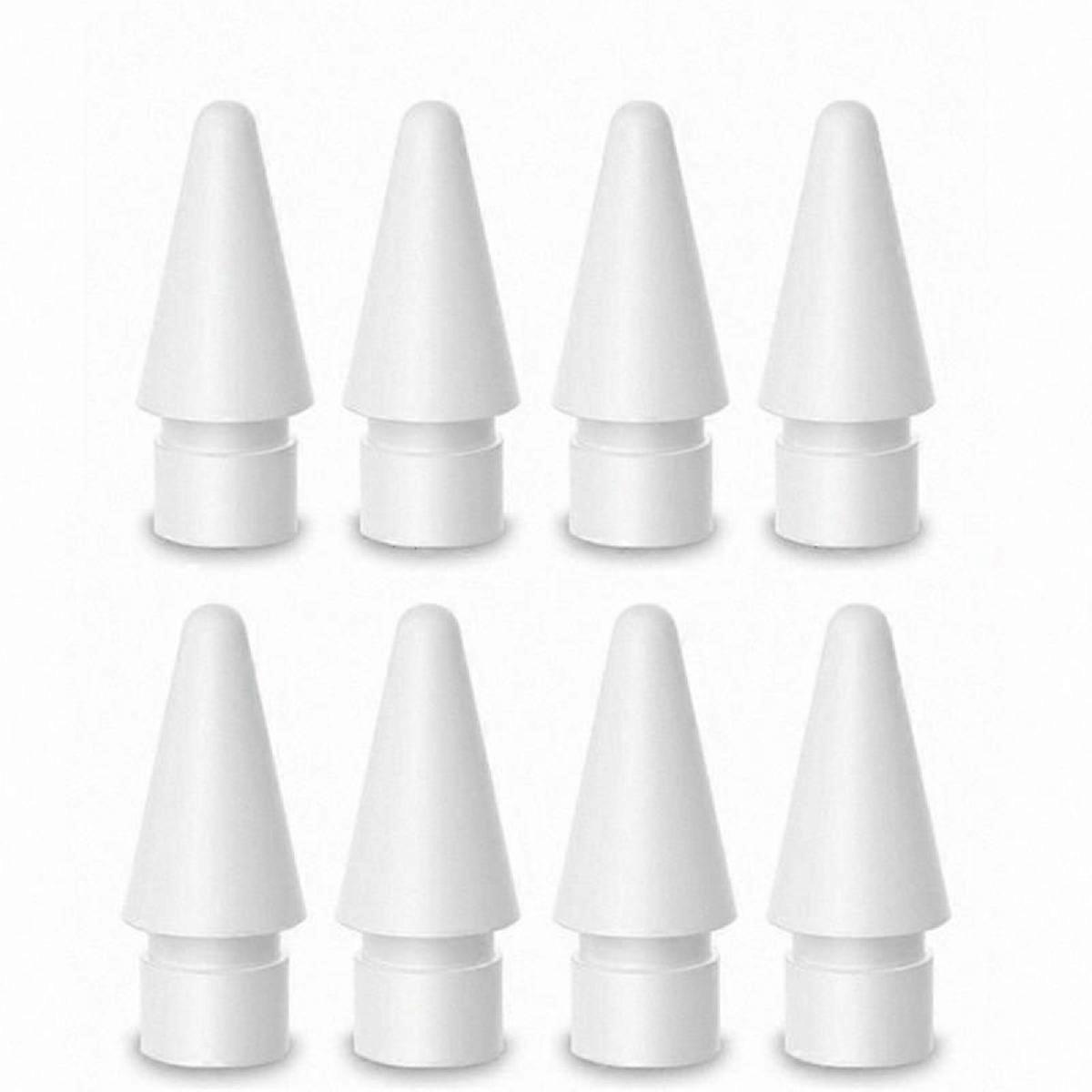 8-Pack White Nibs Compatible with 1st and 2nd Gen Stylus Tips