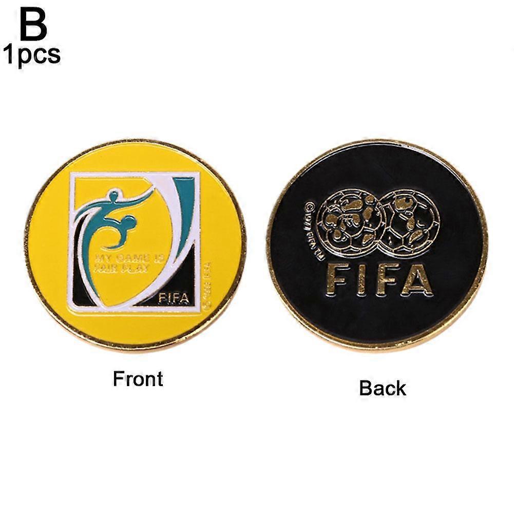 For Referee Side Coin Toss Alloy Rubber Multi Sport Flipping Coin for Soccer Rugby Fair Decision Making Tool