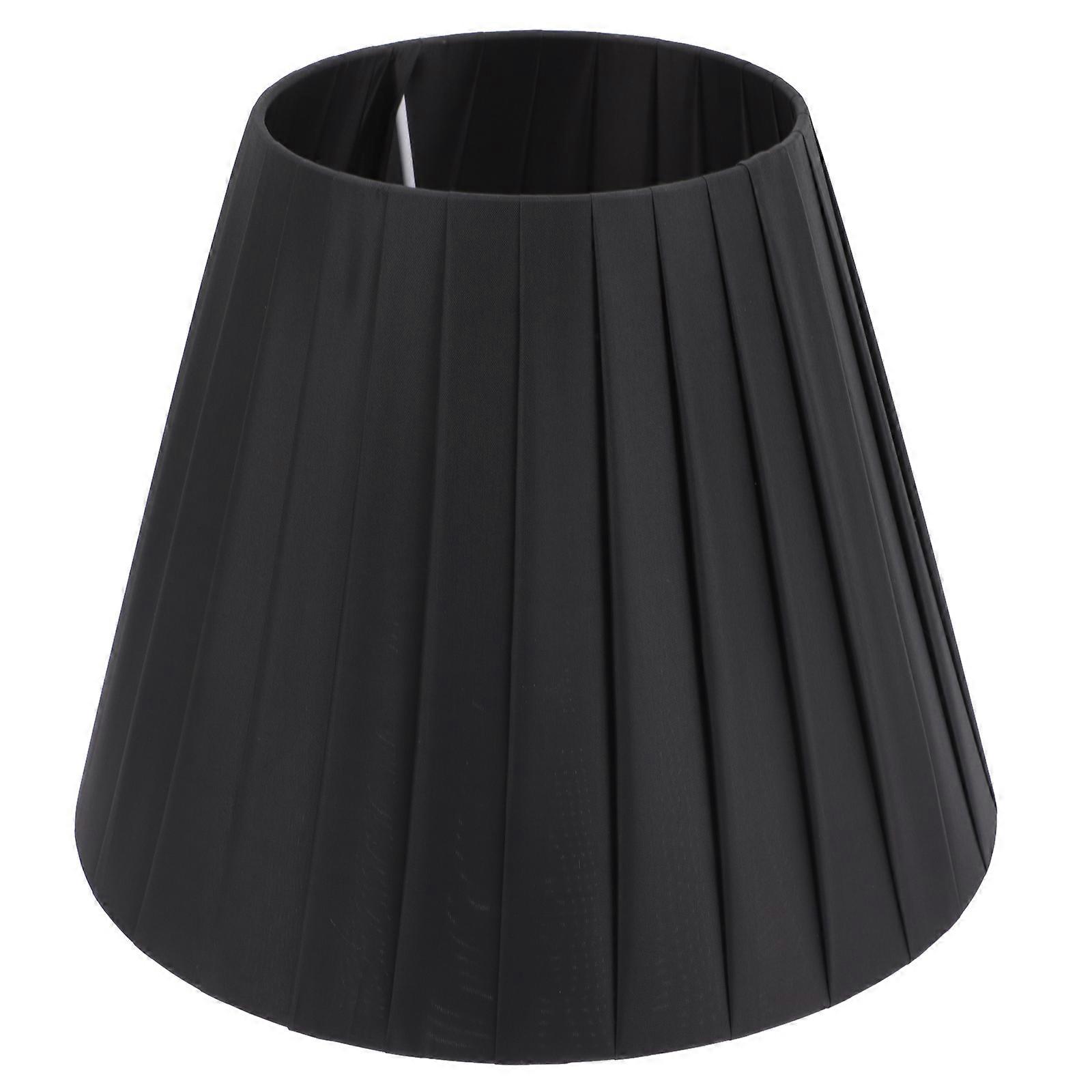 Table Lamp Shade Cloth Light Cover Replacement for 2Pcs Black