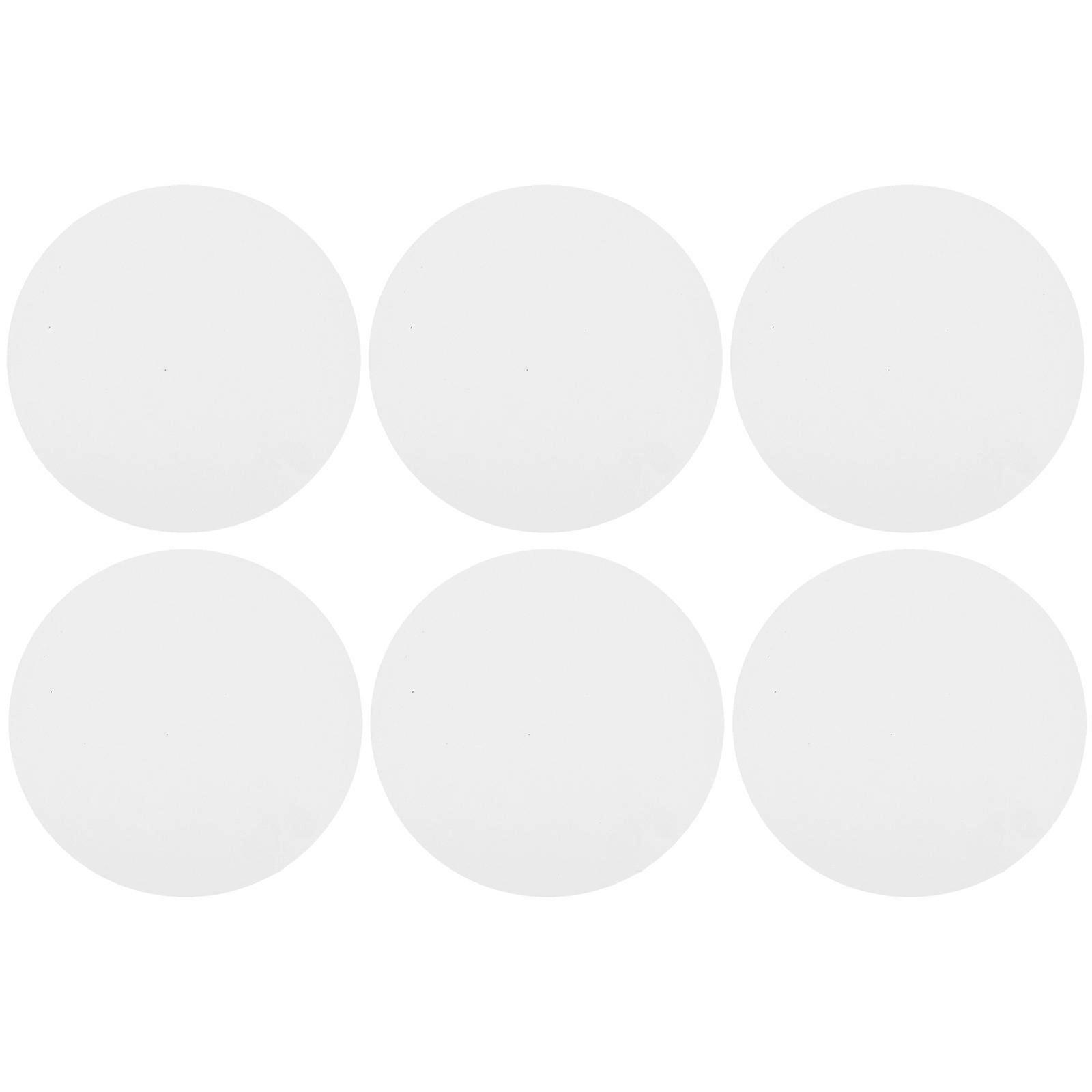 Canvas Panels 36 Pcs Round Shape Drawing Board For Art Painting Suitable For Oils 20Cm White Color