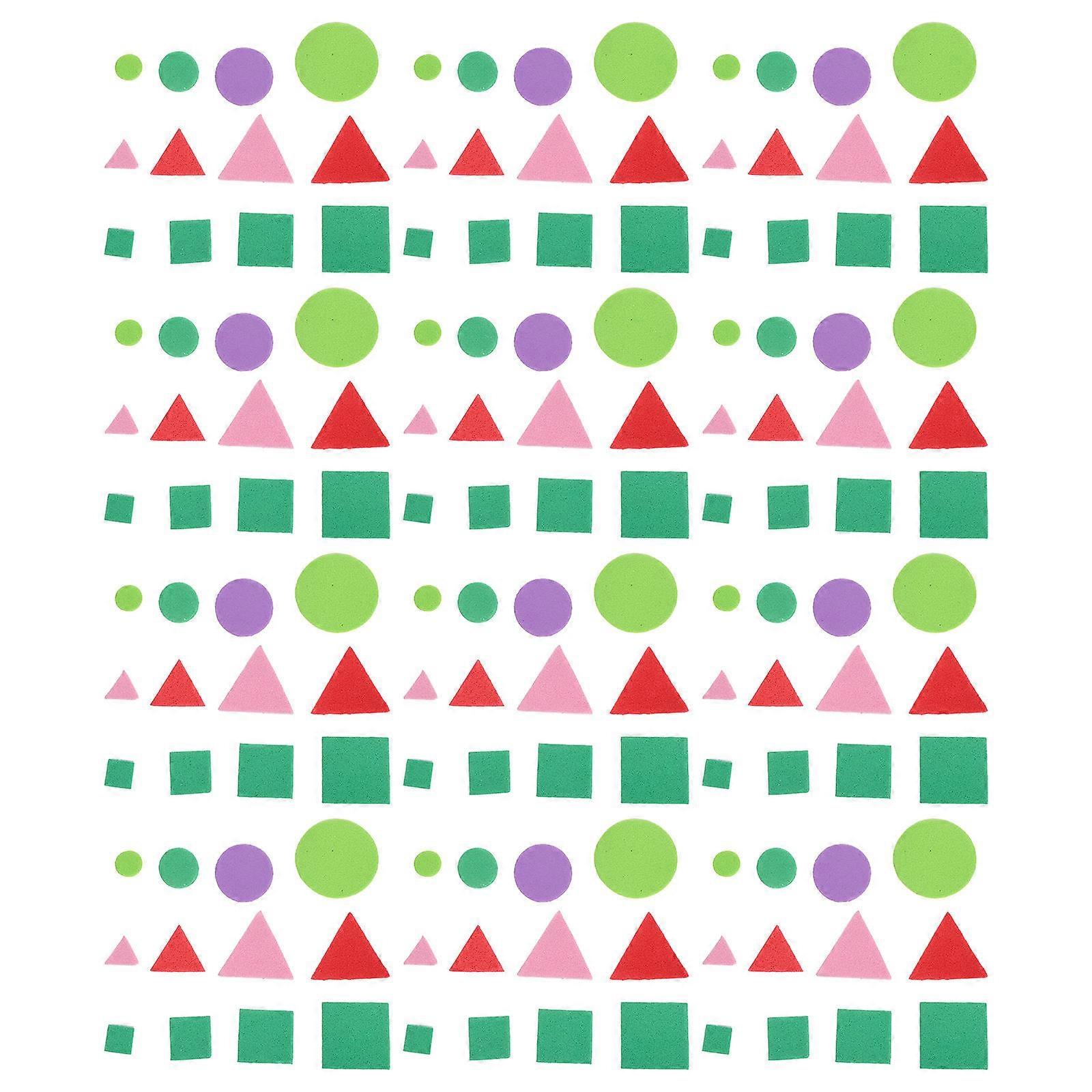 Eva Foam Pattern Blocks for Decoration 2880Pcs Assorted Color Sticker Shapes
