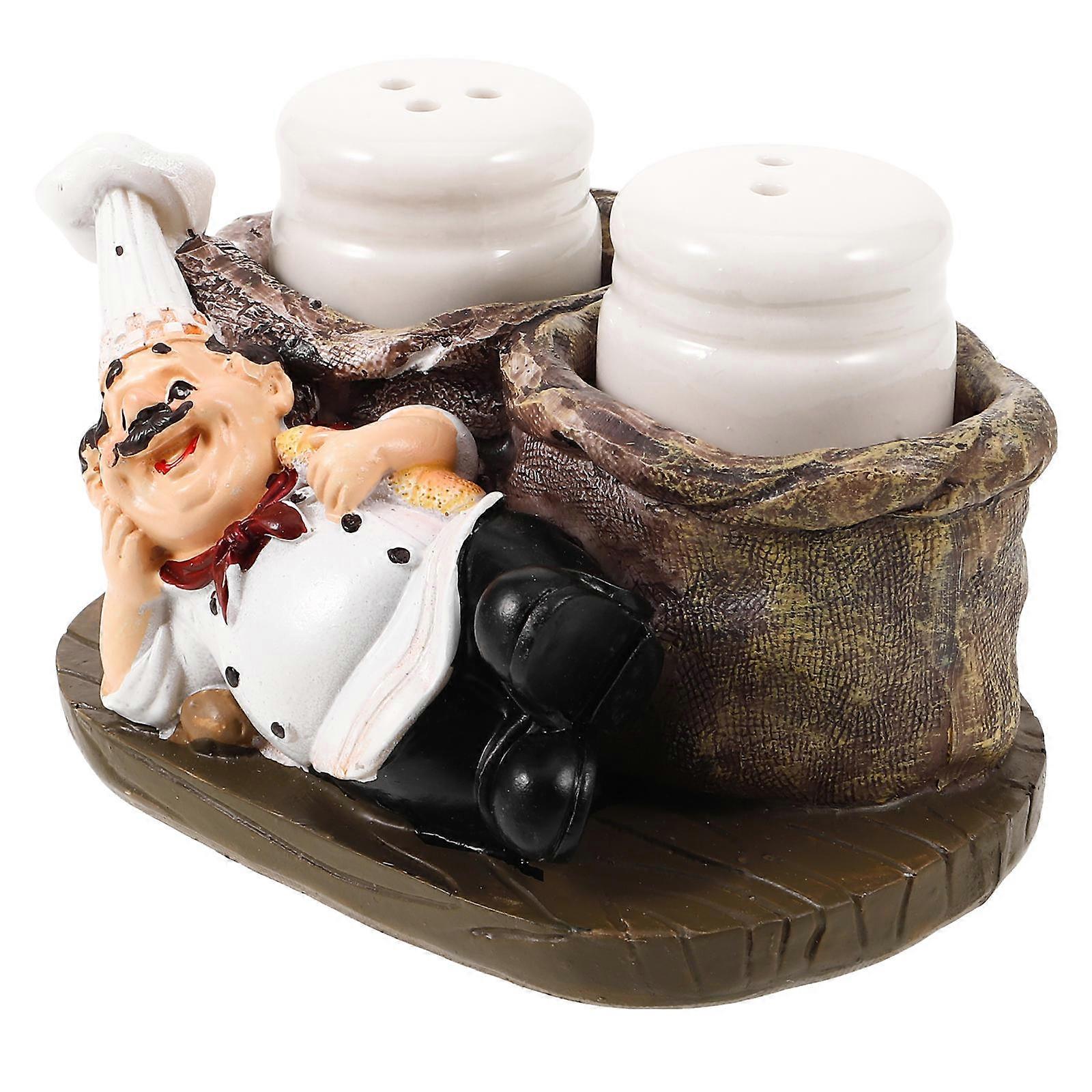 Creative Condiment Container Resin Spice Jar Kitchen Salt Shaker 4Sets
