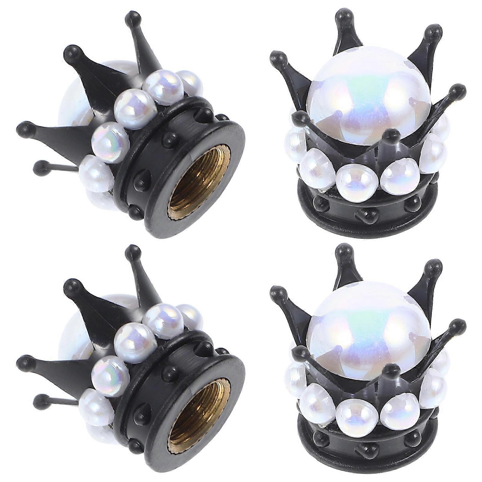 Tire Valve Caps ABS Copper Creative Car Decoration 8Pcs Set