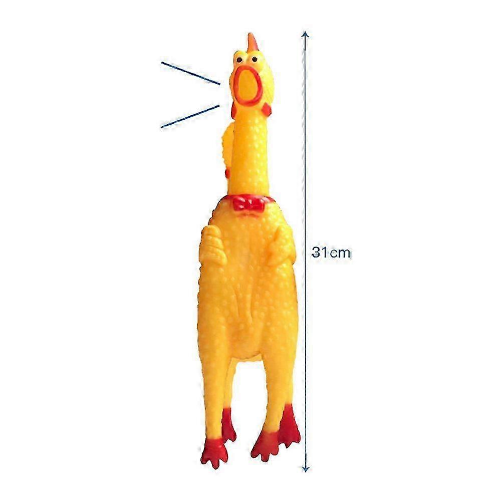 Screaming Chicken Pets Dog Toys Squeaky Sound Funny Plush Chew Toy Small Medium Dogs Interactive 2025