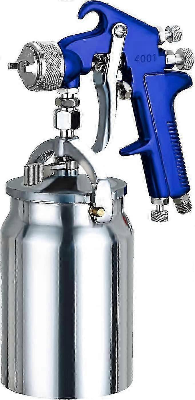 compressed air paint spray gun with adjustable nozzle