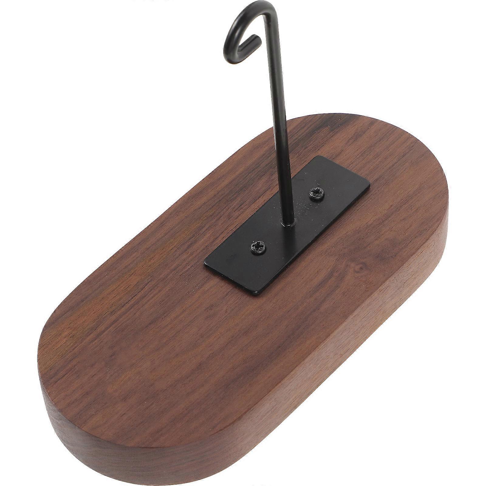 Wind Chime Bracket Wood Hanging Bracket with Metal Hook 2Pcs for Home Use