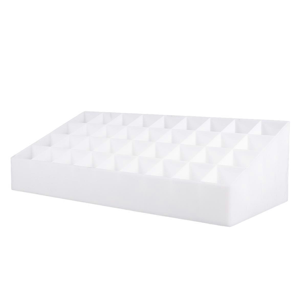 Makeup Storage Case Organizer for 2Pcs Lipstick Holder White Color