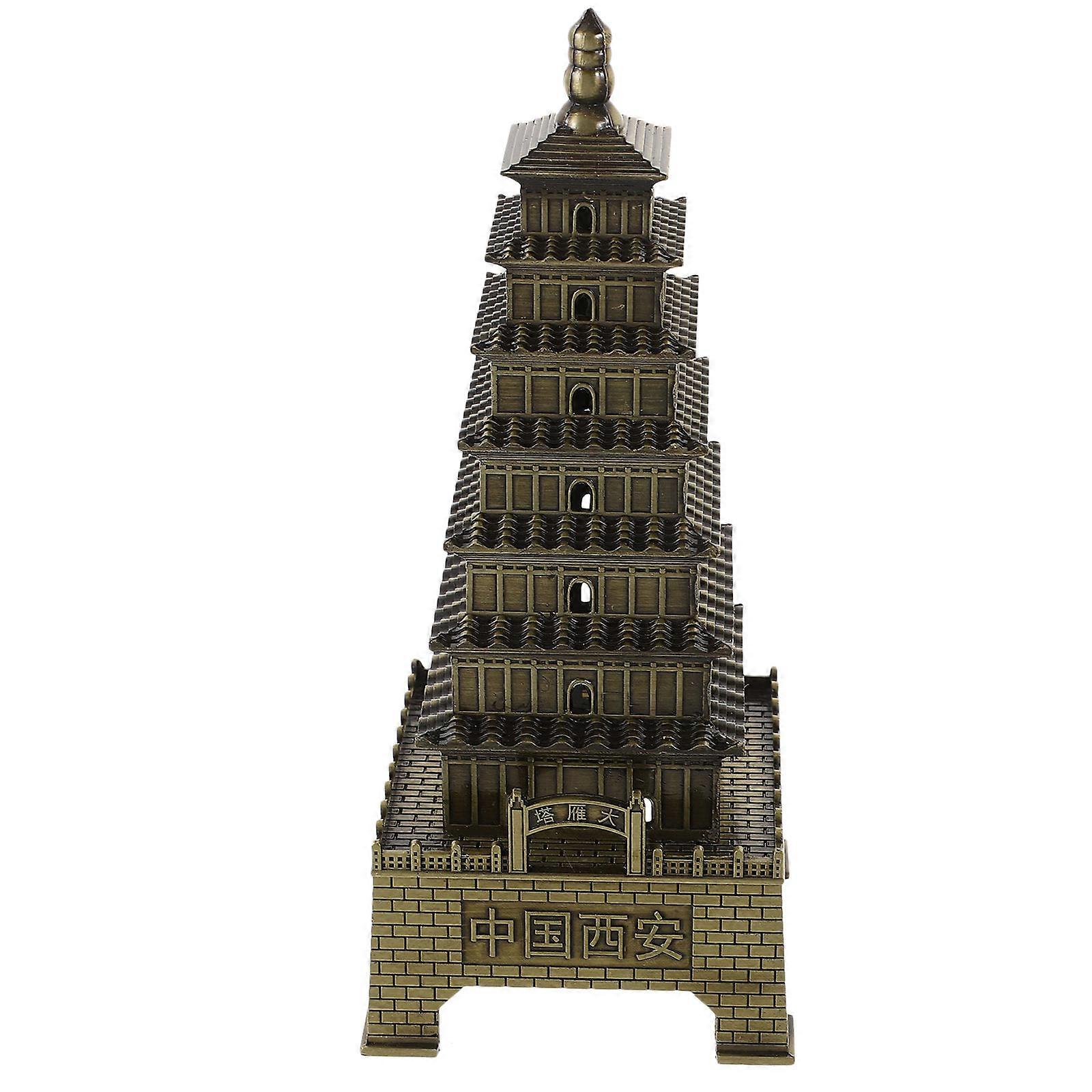 Decor Retro Model Tower for 5Pcs Ornament