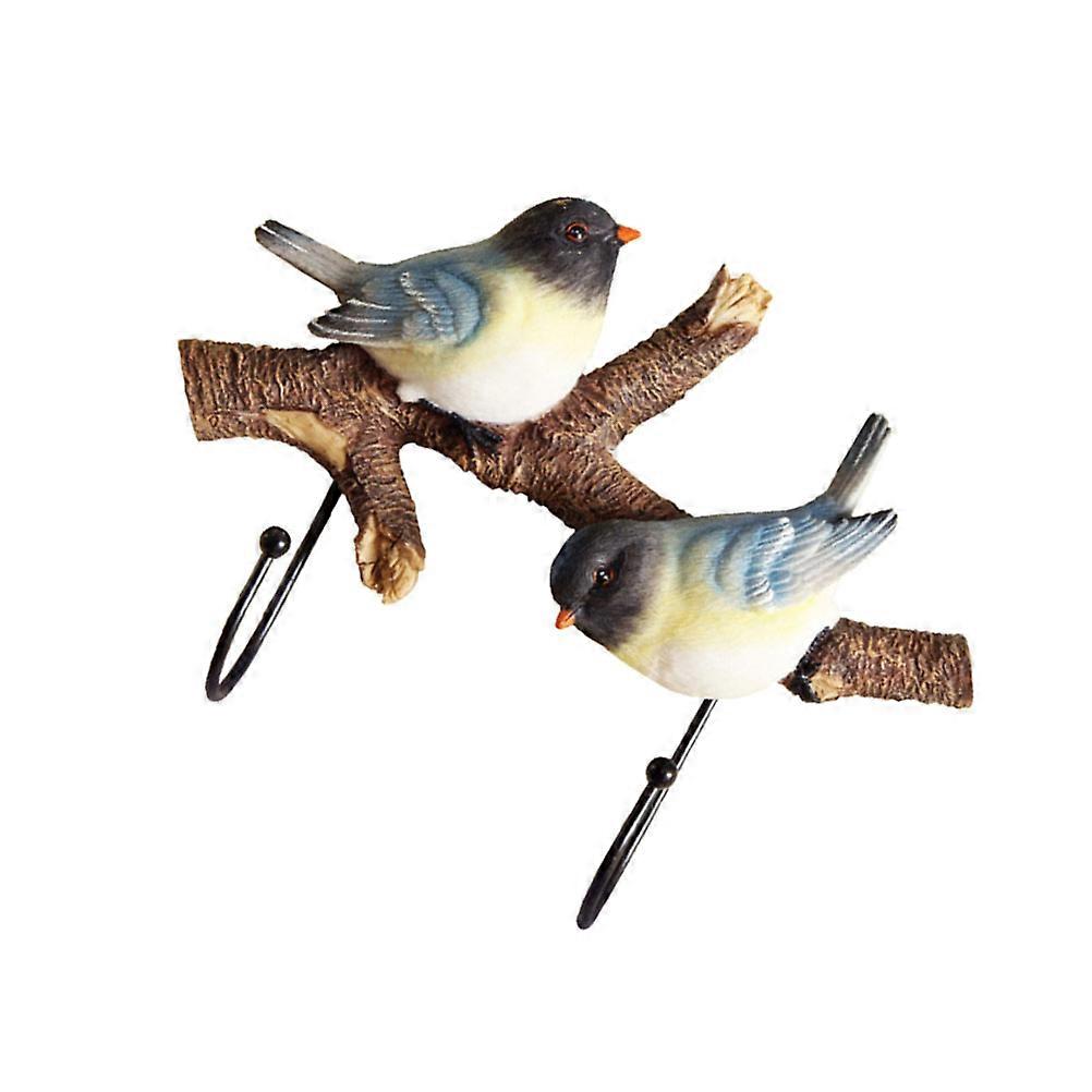 Decorative Bird Wall Hook Resin Coat and Hat Hook Hanging Rack