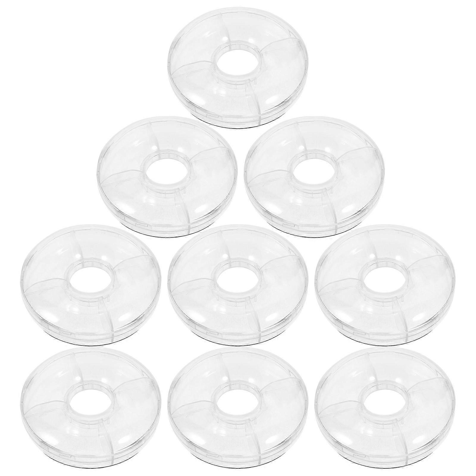 Mini Transparent Candy Container Donut Shaped Box For Celebratory Occasions 9.50X9.50CM Display 12Pcs