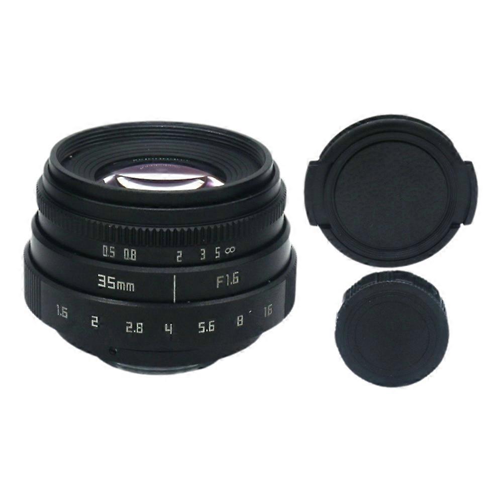 35mm F1.6 Camera Lens Large Aperture Manual Fixed Black