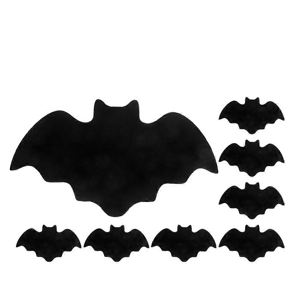 Black Halloween Bat Placemats Felt for Dining Table 32Pcs