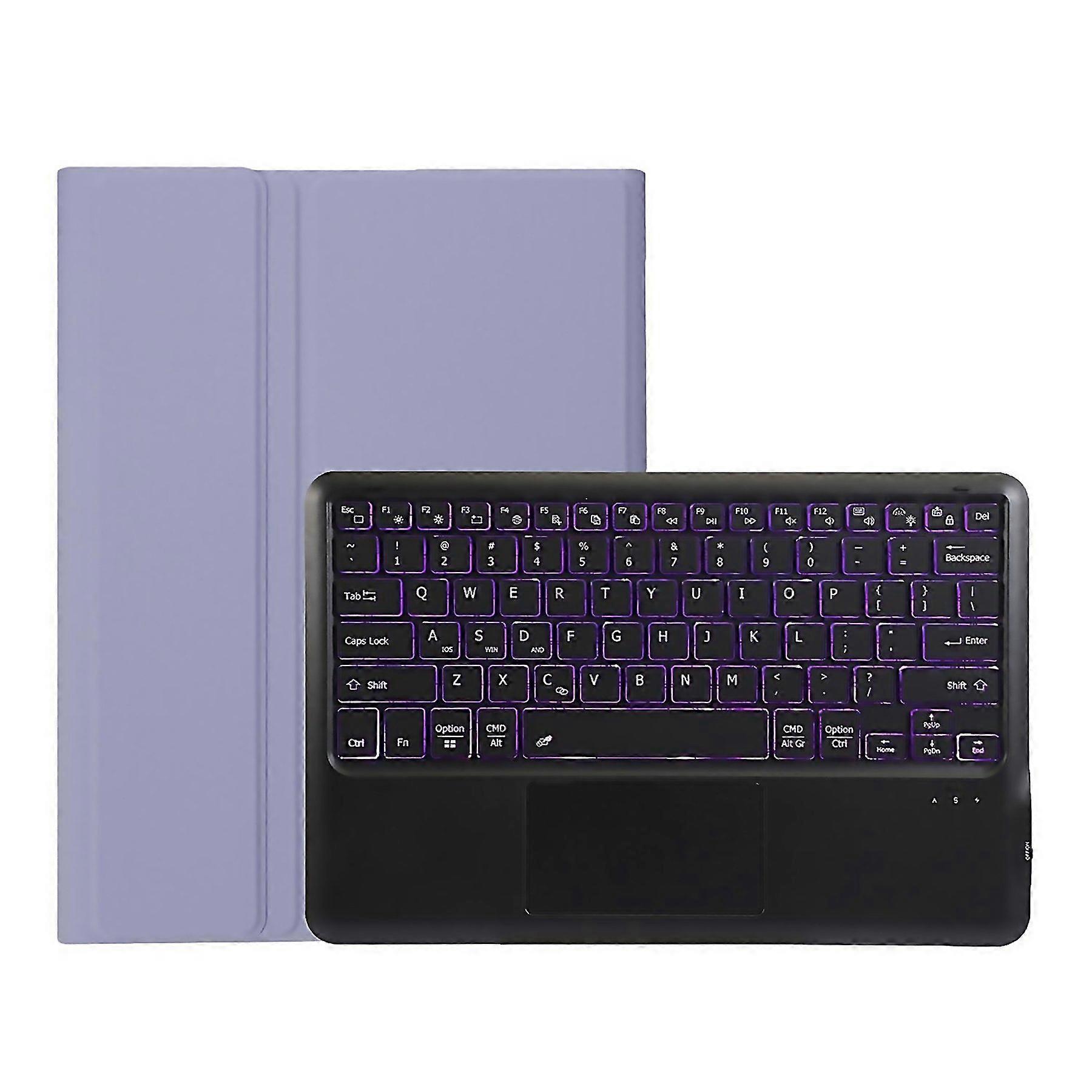For Ultrathin Detachable Backlight Bluetooth Keyboard Leather Tablet Case With Touchpad Ah30as Easy