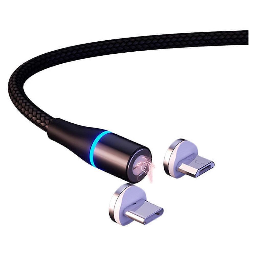 Data Line Charger Cord Type-c Cable Type-c Magnetic Charger LED Light Charging Cable USB Chargers Type-c Charger Cable