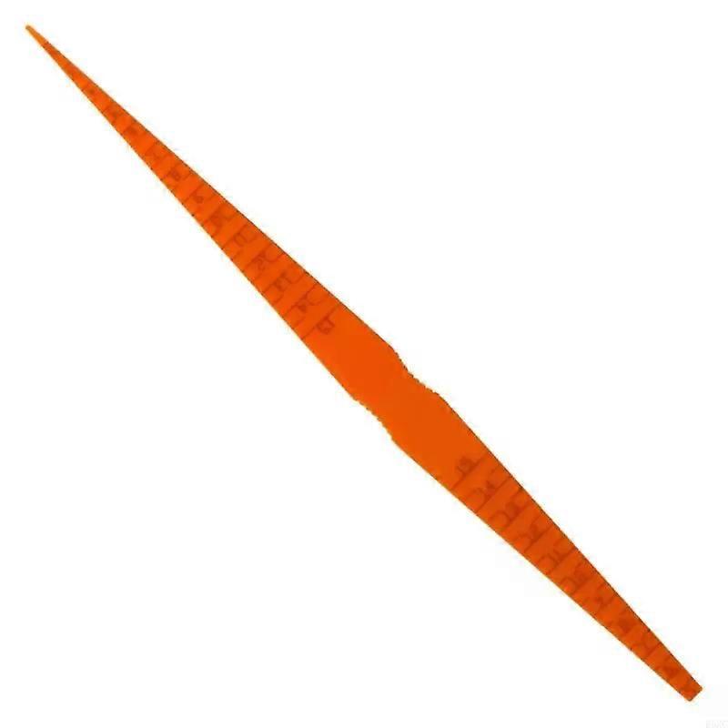 Taper Gauges Tool Panel Clearance Alignment Gauges Car Vehicle Measuring Tool Taper Feeler Gauges Measuring Tool Orange