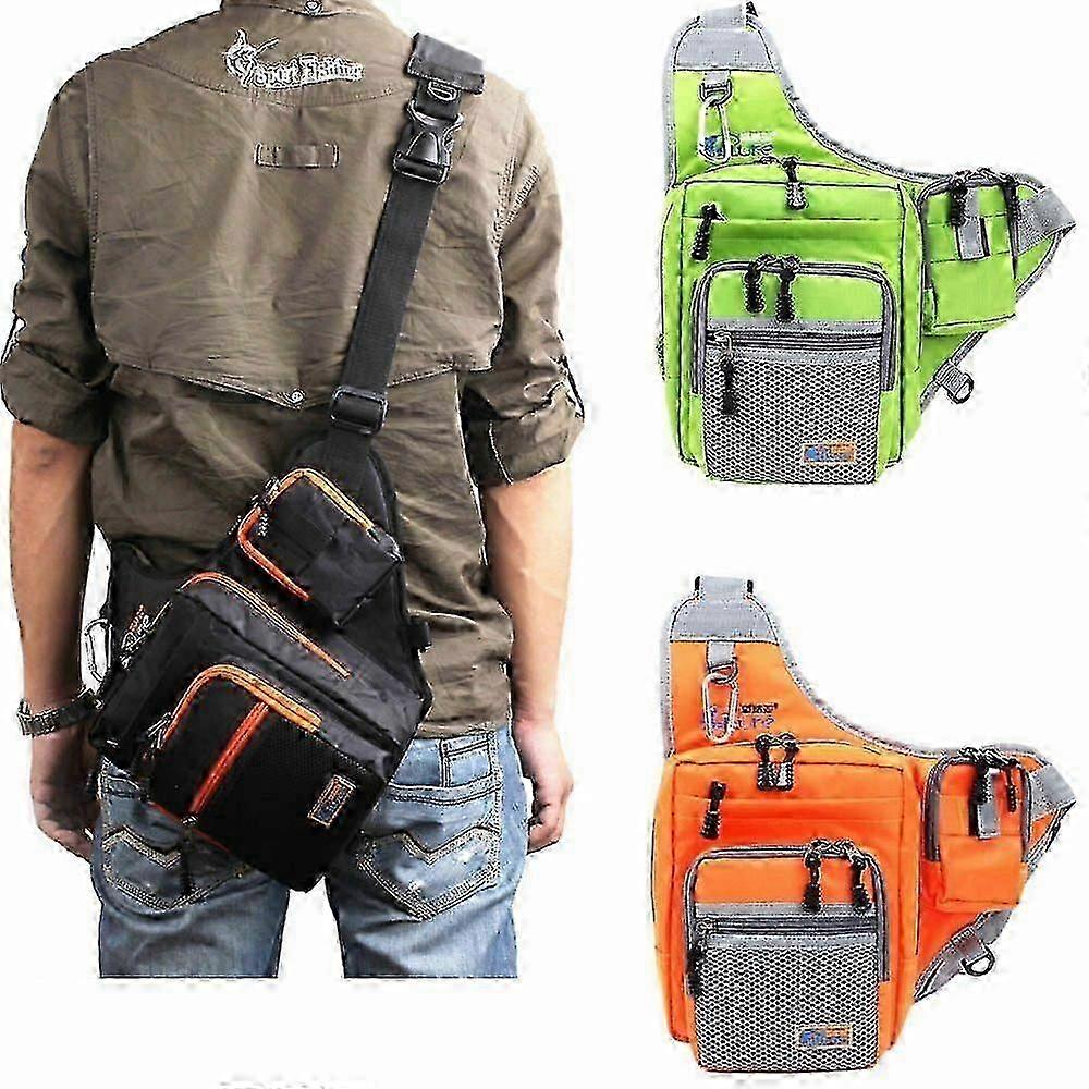 Fishing Bag Canvas Carp Fishing Reel Lure Multifunction Waterproof Shoulder Gear