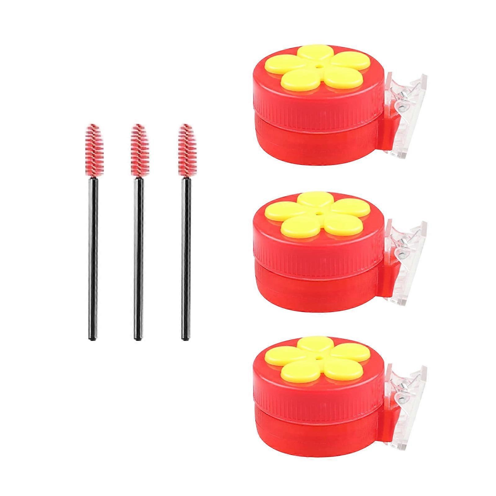 Xerdsx Heated Hummingbird Feeder, 3PCS Mini Handheld Bird Feeder compatible with Garden Pots and Other Decorations